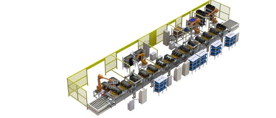 10PPM 전기 자동차 배터리 생산 라인 PLC 자동 시동기 리튬 리튬 배터리 생산 리튬 이온 배터리 생산