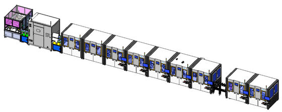케케묵은 알루미늄 케이스 배터리 조립 라인 PLC 리튬 배터리 생산 라인