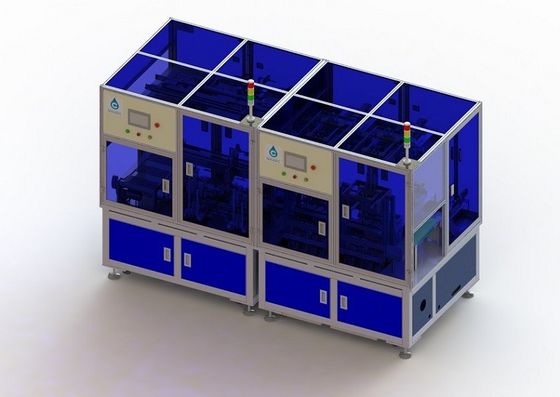 포탄 기계로의 40PPM 차량 배터리 생산 라인 1500KG 각형 셀 꼬리 부분 테이프 녹음
