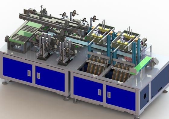 포탄 기계로의 40PPM 차량 배터리 생산 라인 1500KG 각형 셀 꼬리 부분 테이프 녹음